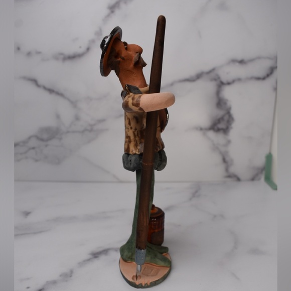 Rare Don Quixote Ceramic Statue With Pen and Ink Pot - Picture 7 of 10